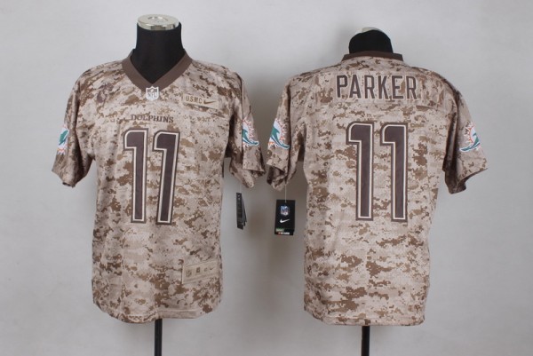 Nike Miami Dolphins #11 Parker USMC Camo Limited Jersey