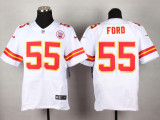 Nike Kansas City chiefs #55 Ford White Elite Jersey