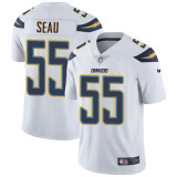 NFL San Diego Chargers #55 Seau White Vapor Limited Jersey