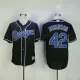 MLB Los Angeles Dodgers #42 Robinson Black Fashion Jersey