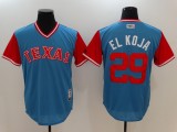 MLB Texas Rangers #29 EL Koja All Rise Blue Pullover New Jersey