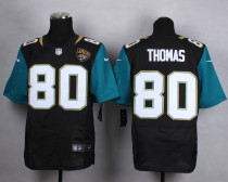 Nike Jacksonville Jaguars #80 Thomas Black Elite Jersey