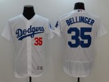 MLB Los Angeles Dodgers #35 Bellinger White Elite Jersey