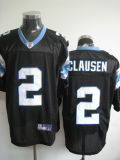 Nike Carolina Panthers #2 Clausen Black Elite Jerseys