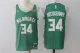 Nike NBA Milwaukee Bucks #34 Antetokounmpo Green Jersey