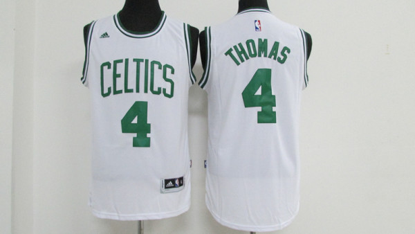 NBA Boston Celtics #4 Thomas White Jersey