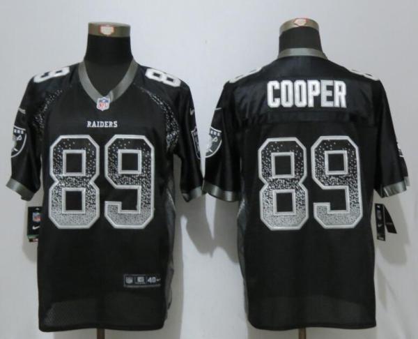 NEW Nike Oakland Raiders 89 Cooper Drift Fashion Black Elite Jersey