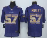 2015 New Nike Baltimore Ravens 57 Mosley Purple Strobe Limited Jersey