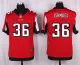 Nike Atlanta Falcons #36 Ishmael Red Elite Jersey