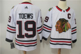 Adidas Chicago Blackhawks #19 Toews White Jersey