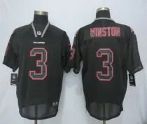 New Nike Tampa Bay Buccaneers 3 Winston Lights Out Black Elite Jerseys