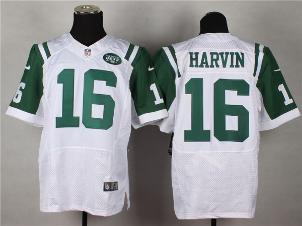 Nike New York jets #16 Harvin White Elite Jersey