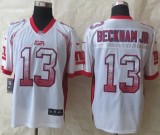 2014 New Nike New York Giants 13 Beckham jr Drift Fashion White Elite Jerseys