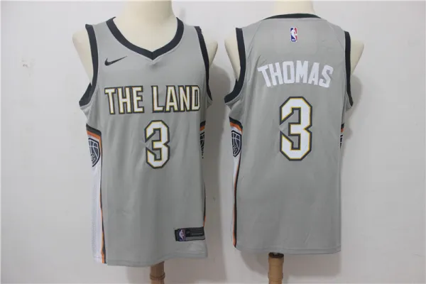Nike NBA Cleveland Cavaliers #3 Thomas Grey New Jersey