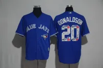 MLB Toronto Blue Jays #20 Donaldson Printing Stitched Number New Jersey