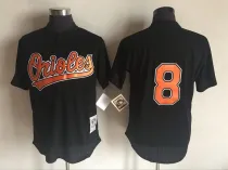 MLB Baltimore Orioles #8 Black 1997 Throwback Jersey
