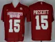 Mississippi State Bulldogs Prescott 15 College Football Techfit Jerseys-Red