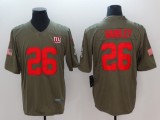 NFL New York Giants #26 Barkley Olive Green Jersey