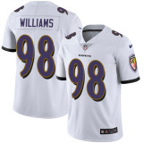 NFL Baltimore Ravens #98 Williams White Vapor Limited Jersey