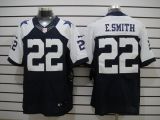 Blue E.Smith Cowboys Nike Thanksgiving Elite #22 Jersey