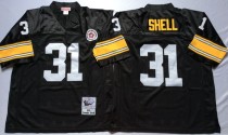 NFL Pittsburgh Steelers #31 Shell Black Throwback Jersey