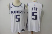 Nike NBA Sacramento Kings #5 Fox White Jersey