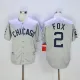 MLB Chicago White Sox #2 Fox Grey 1960 Throwback Jersey