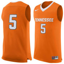 NCAA Tennessee Volunteers #5 Nike Basketball Jersey Orange