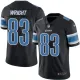 NFL Detriot Lions #83 Wright Black Vapor Limited Jersey