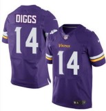 Nike Minnesota Vikings #14 Diggs Purple Elite Jersey