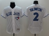 Majestic MLB Toronto Blue Jays #2 Tulowitzki Elite White Jersey