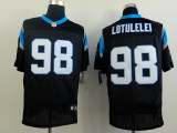 Nike Carolina Panthers #98 Lotulelei Black Elite Jersey