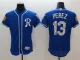 MLB Kansas City Royals #13 Perez Blue Spring Training Jersey