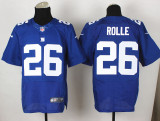 Nike New York Giants #26 Rolle Blue Elite Jersey