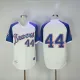 MLB Atlanta Braves #44 H.Aaron White Pullover Throwback Jersey