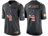 NFL Dallas Cowboys #4 Prescott Salute to Service USA Flag Jersey