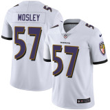 NFL Baltimore Ravens #57 Mosley White Vapor Limited Jersey