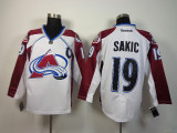 NHL Colorado Avalanche #19 Sakic White Jersey