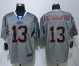 New Nike New York Giants 13 Beckham jr Lights Out Grey Elite Jerseys