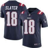 NFL New England Patriots #18 Slater Blue Rush Jersey