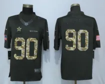New Nike Dallas cowboys 90 Lawrence Anthracite Salute To Service Limited Jersey