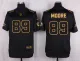 Mens Miami Dolphins #89 Moore Pro Line Black Gold Collection Jersey