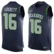 NFL Seattle Seahawks #16 Lockett Blue Limited Tank Top Jersey