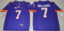 NCAA Clemson Tigers #7 Mike Williams College Purple Limited Jersey