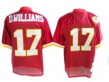 Red D.Williams Jersey, Washington Redskins #17 NFL 50th Throwback Jersey