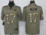 New Nike Buffalo Bills #17 Allen Olive Camo Carson Salute to Service Limited Jersey