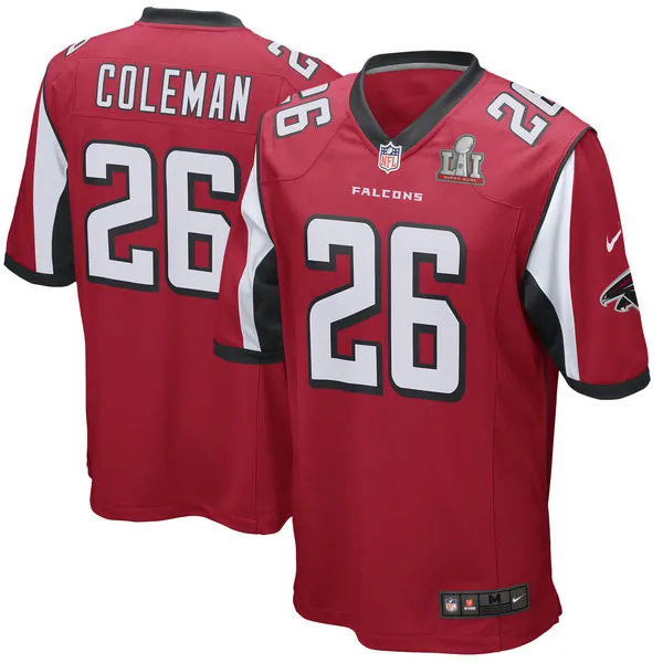 Tevin Coleman Atlanta Falcons Nike Super Bowl LI Elite Red Jersey