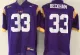 NCAA LSU Tigers Odell Beckham 33 Purple College Football Jersey