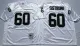 NFL Oakland Raiders #60 Sistrunk White Throwback Jersey