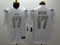 Nike San Diego Chargers #17 Rivers Platinum Limited Jersey